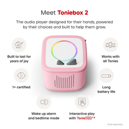 Tonies - Tonies Playtime Puppy Toniebox 2 Starter Set - Cloud Pink - Electronics