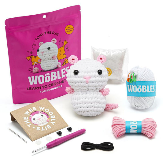 The Woobles - Tony the Rat Learn to Crochet Kit - Creativity