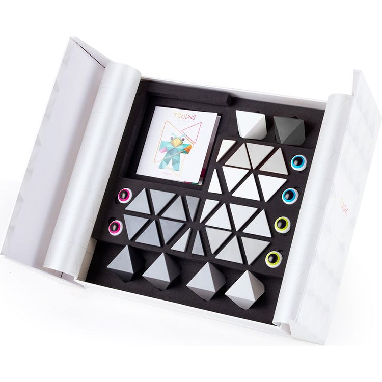 Trido - Trido Monochromatic Large Magnet Building Set - 36 Pieces - Preschool