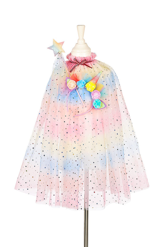 Souza - Unicorn Costume Cape Set with Headband & Wand - 3-4 Years - Dress up