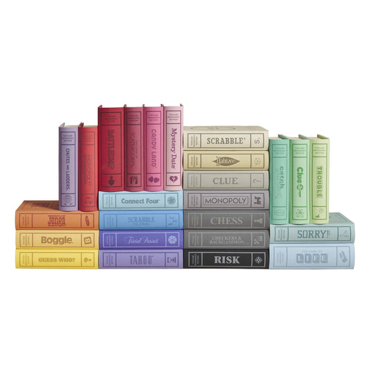 WS Game Company - Vintage Bookshelf Games – 25-Pack - Games