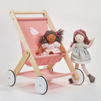 Mentari - Wood Baby Doll Stroller - Dolls