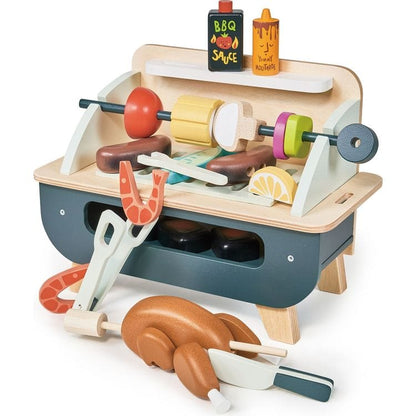 Tender Leaf Toys - Wooden Barbeque Play Set - Preschool