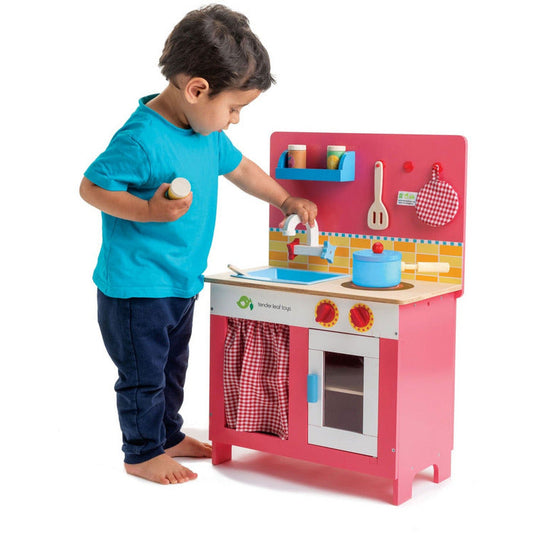 Tender Leaf Toys - Wooden Cherry Pie Kitchen Play Set - Preschool