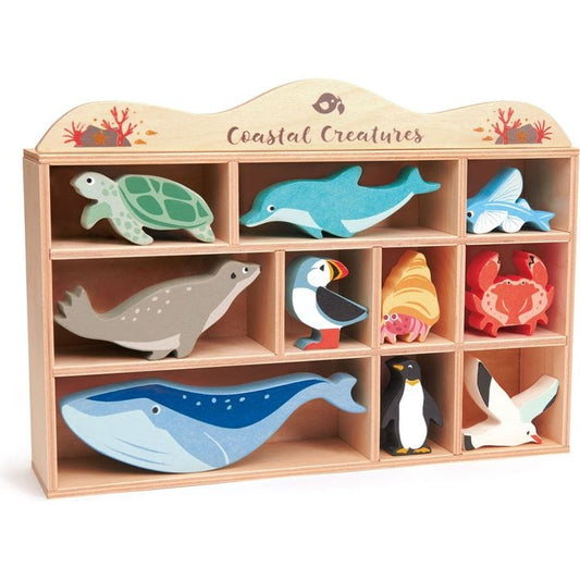 Tender Leaf Toys - Wooden Coastal Creatures - Preschool