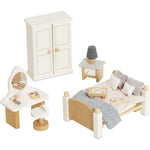 Le Toy Van - Wooden Dollhouse Bedroom Furniture Set - 19 Pieces - Dolls