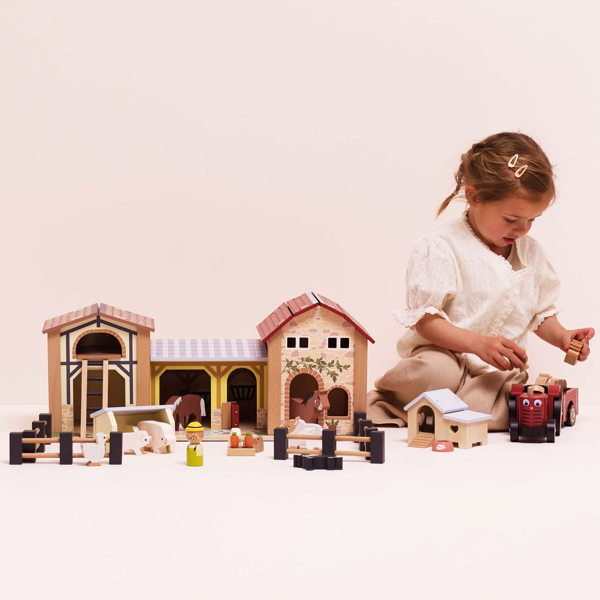 Le Toy Van - Wooden Farmyard Stables - Preschool