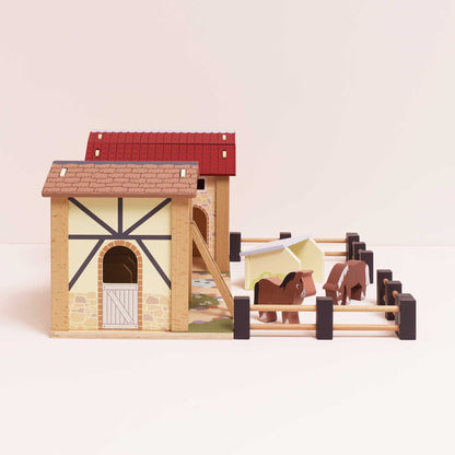 Le Toy Van - Wooden Farmyard Stables - Preschool