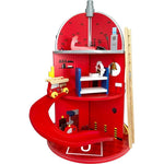 Teamson Kids - Wooden Fire Station Playset - Preschool