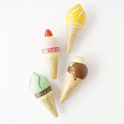 Le Toy Van - Wooden Ice Cream Cones Set - Preschool