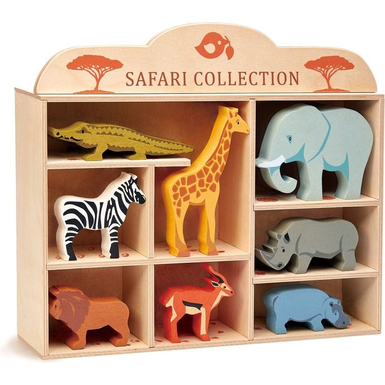 Tender Leaf Toys - Wooden Safari Animal Collection - Preschool