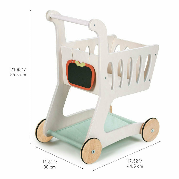 Tender Leaf Toys - Wooden Shopping Cart - Preschool