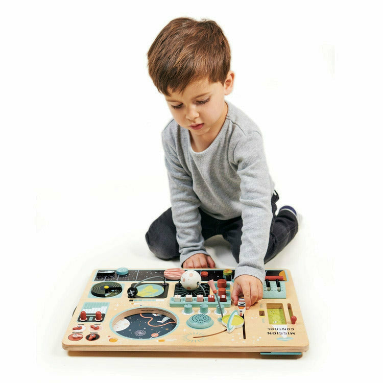 Tender Leaf Toys - Wooden Space Station Activity Toy - Preschool