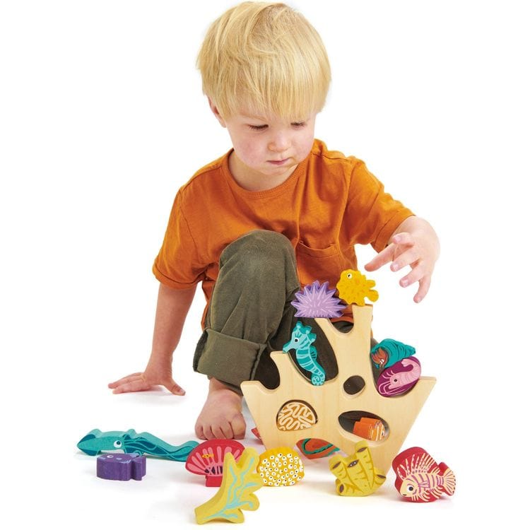 Tender Leaf Toys - Wooden Stacking Coral Reef - Infants