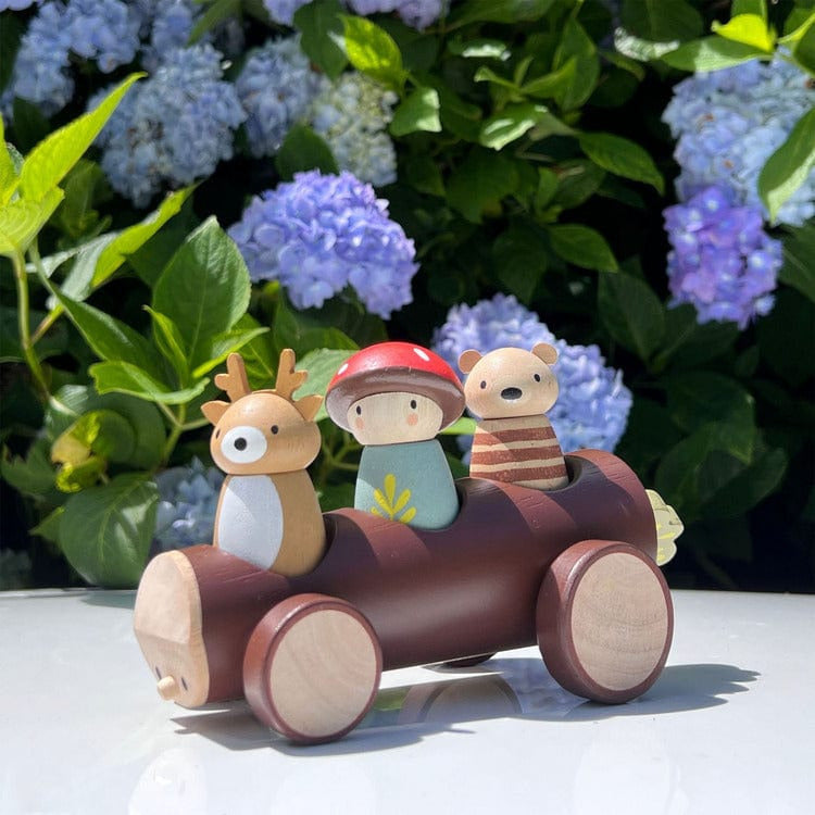 Tender Leaf Toys - Wooden Timber Taxi Toy - Preschool