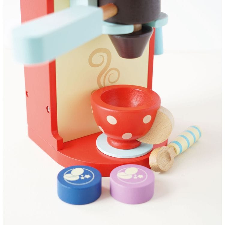 Le Toy Van - Wooden Toy Coffee Machine & Pods - Preschool