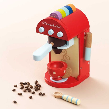 Le Toy Van - Wooden Toy Coffee Machine & Pods - Preschool
