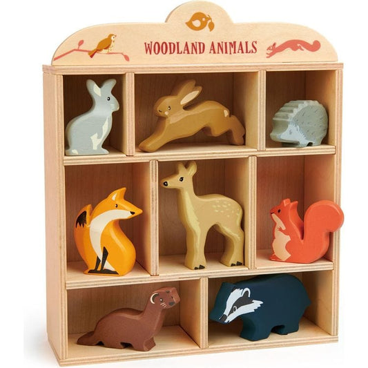 Tender Leaf Toys - Wooden Woodland Animals Set - Preschool