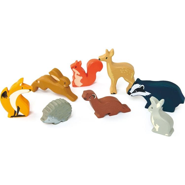 Tender Leaf Toys - Wooden Woodland Animals Set - Preschool